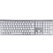 Macally Ultra Slim USB Wired Keyboard (Space Gray)
