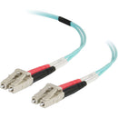 C2G 50/125 LC Male to SC Male Multimode Fiber Optic OM4 Cable (3.3')