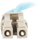 C2G LC to SC Male 50/125 Duplex Multi-Mode OM3 Fiber Optic Cable (1.6', Aqua, Riser)