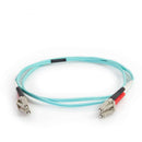 C2G 50/125 LC Male to SC Male Multimode Fiber Optic OM4 Cable (23')