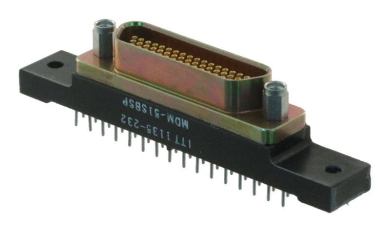 ITT CANNON MDM-51SBSP MICRO-D SUB CONN, RCPT, 51POS, SOLDER