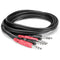 Hosa Technology Dual 1/4" TRS Male to Dual 1/4" TRS Male Stereo Audio Cable (13')