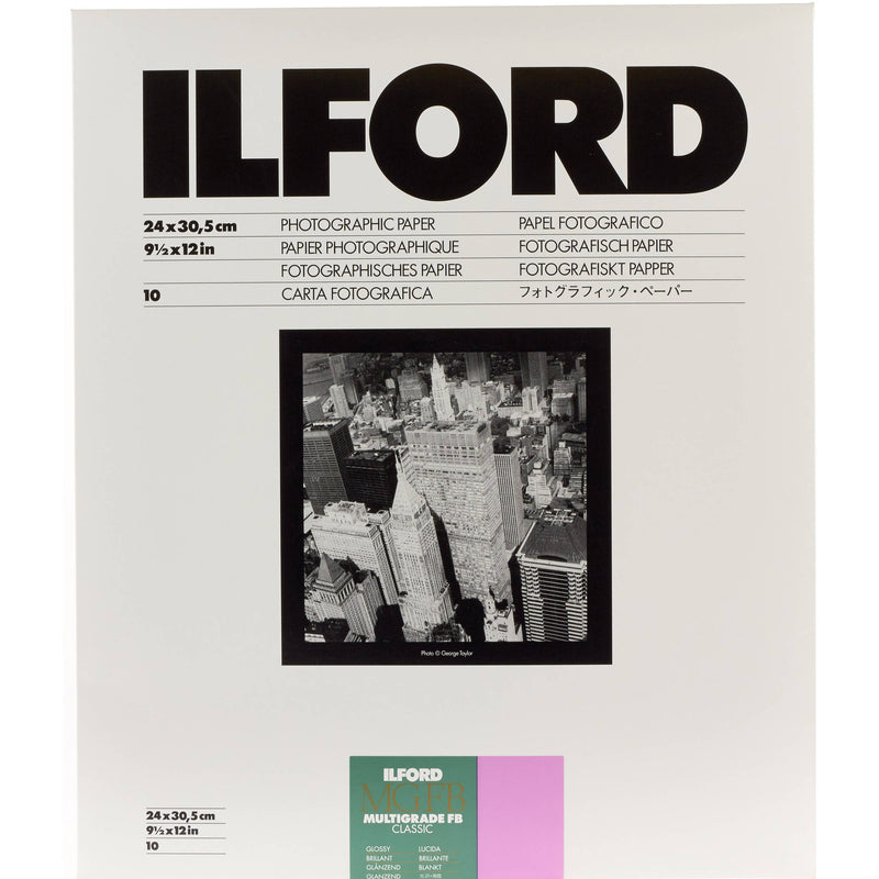 Ilford Multigrade FB Classic Paper (Glossy, 9.5 x 12", 10 Sheets)