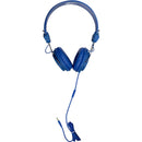 HamiltonBuhl Favoritz TRRS Headset with In-Line Mic for Mobile Devices (Blue)