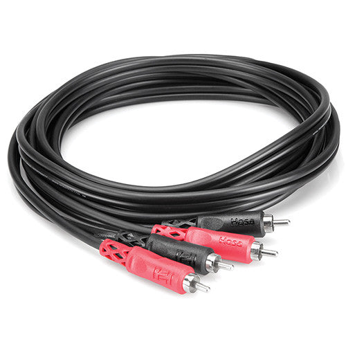 Hosa Technology 2 RCA Male to 2 RCA Male Dual Cable (Nickel Contacts) - 20'