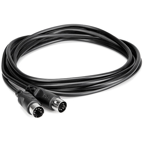 Hosa Technology MIDI 5-Pin DIN to MIDI 5-Pin DIN Cable - 20' (Black)