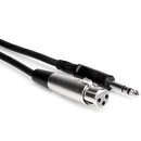 Hosa Technology Stereo 1/4" Male to XLR Female Cable - 5