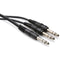 Hosa Technology Stereo Phone Male to 2 Stereo Phone Male Y-Cable - 5'