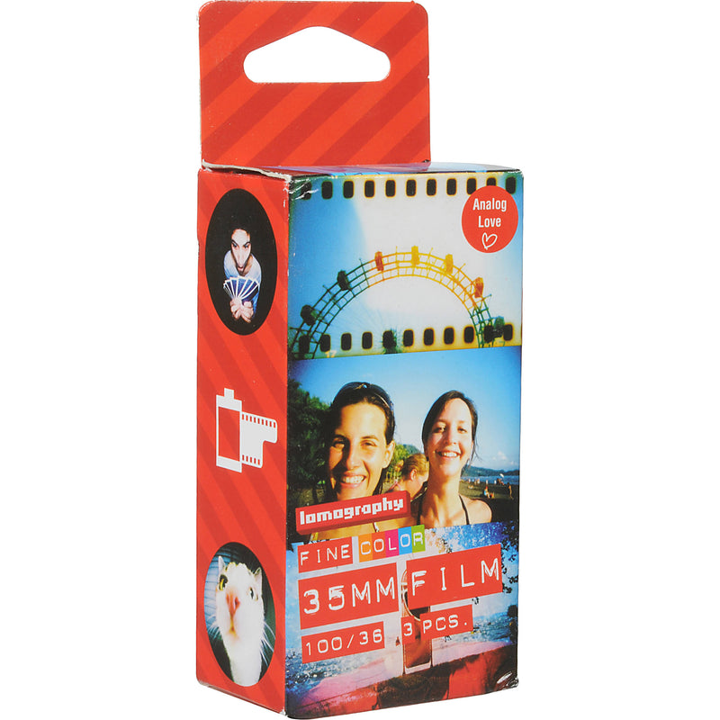 Lomography 100 Color Negative Film (35mm Roll Film, 36 Exposures, 3 Pack)