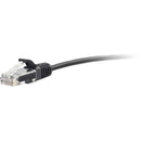 C2G RJ45 Male to RJ45 Male Slim Cat 6 Patch Cable (3', Black)