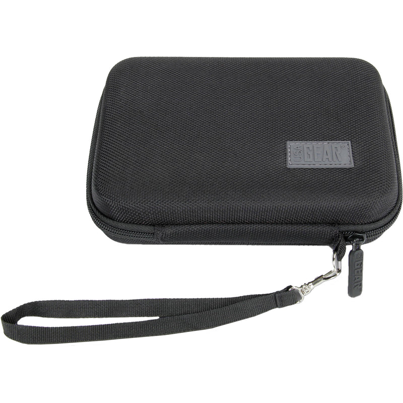 USA GEAR H Series Hardshell Electronics Carry Case with Accessory Pocket (Black, 6.5 x 4.5 x 1.5")