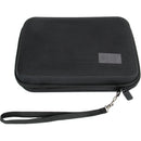 USA GEAR H Series Hardshell Electronics Carry Case with Accessory Pocket (Black, 7.5 x 5.5 x 1.5")