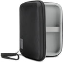 USA GEAR H Series Hardshell Electronics Carry Case with Accessory Pocket (Black, 7.5 x 5.5 x 1.5")