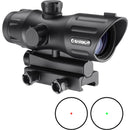 Barska 1x30 Tactical Electrosight (Red-Green 5 MOA Dot Reticle, Matte Black)