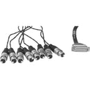Pro Co Sound Multitrack Recording Cable D-Sub DB25 to 8x XLR Female 20'