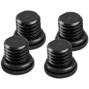 SmallRig 15mm Aluminum Rod Kit with Rod Caps (Pair, Black, 12")