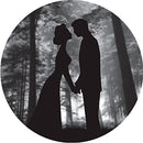 Rosco Kiss Silhouette Under Tree Grayscale B/W Wedding Glass Gobo (Custom Size)