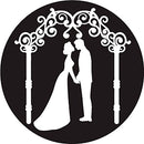 Rosco Kissing Under Trellis B/W Wedding Glass Gobo (A Size)