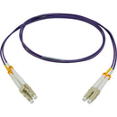 Camplex OM4 Premium Bend Tolerant Multimode Duplex LC to LC Fiber Patch Cable (3.3', Purple)