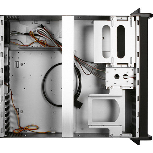 iStarUSA D-300-FS 3U Compact Stylish Rackmountable Chassis (Red Bezel)