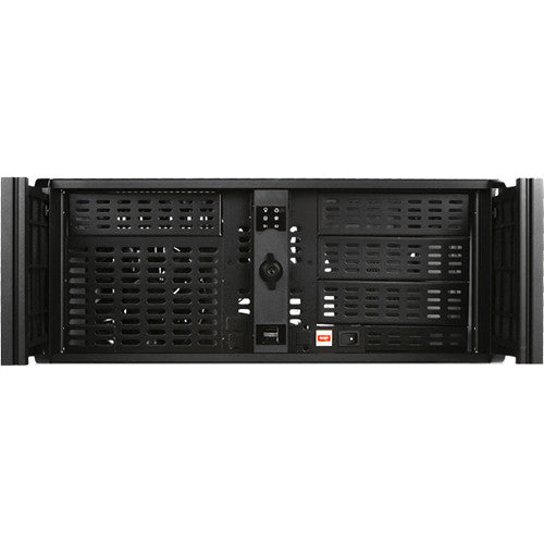 iStarUSA D Storm Series 4 RU Compact Stylish Rackmountable Chassis (Red Bezel)