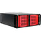 iStarUSA D Storm Series 4 RU Compact Stylish Rackmountable Chassis (Red Bezel)