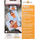 Lineco Print Sleeves with Locking Side Flap (8.5x11", 25-Pack)