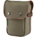 Billingham Delta End Pocket (Sage FibreNyte / Chocolate Leather Trim, 1L)
