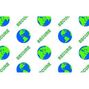 IDP Alternating Full Hologram Patch "Secure Globe" Front, Half-Clear Patch Film Back (1 Mil, 125 Cards/Roll)