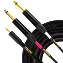 Mogami Gold 3.5mm TRS to Dual 1/4" TS Accessory Cable (10')