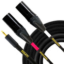 Mogami Gold 3.5mm TRS Male to Dual XLR Male Y-Cable (20')