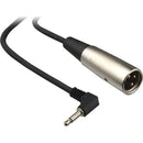 Hosa Technology 3.5mm Mini Angled Male to XLR Male Cable - 5'