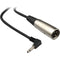 Hosa Technology 3.5mm Mini Angled Male to XLR Male Cable - 5'