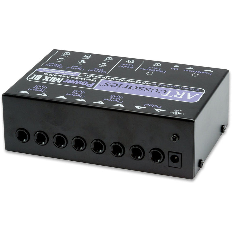 ART PowerMIX III 3-Channel Personal Stereo Mixer