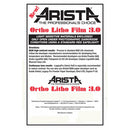 Arista Ortho Litho 3.0 Film (10 x 12", 25 Sheets)