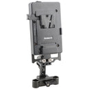 CAMVATE V-Lock Mounting Plate Power Supply Splitter with 15mm Dual-Rod Clamp