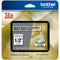 Brother Laminated Tape for P-Touch Label Makers (1/2" x 26.2', Black on Matte Clear)
