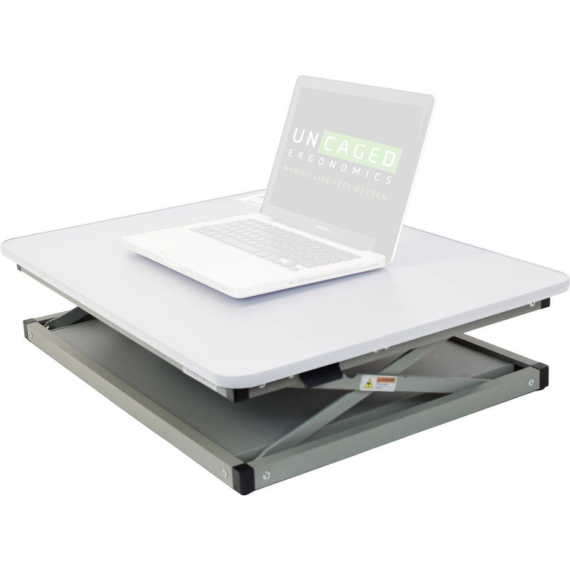 Uncaged Ergonomics CHANGEdesk Mini Standing Desktop Workstation (White)