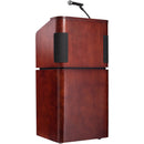 Oklahoma Sound Tabletop and Base Combo Sound Lectern (Mahogany on Walnut)