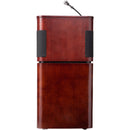 Oklahoma Sound 950/901 Tabletop and Base Combo Sound Lectern with LWM-5 Handheld Wireless Microphone (Mahogany on Walnut)