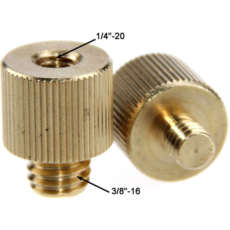 CAMVATE 3/8"-16 Female to 1/4"-20 Male & 1/4"-20 Female to 3/8"-16 Male Screw Adapter Set