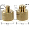 CAMVATE 3/8"-16 Female to 1/4"-20 Male & 1/4"-20 Female to 3/8"-16 Male Screw Adapter Set