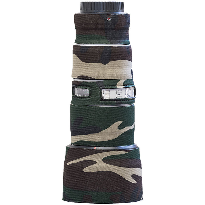 LensCoat Lens Cover for the Canon 70-200mm f/4 IS II Lens (Forest Green Camo)