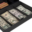 Barska Six-Compartment Cash Box with Bill Holders and Combination Lock