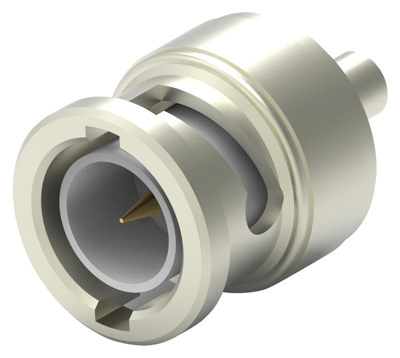 TE CONNECTIVITY 5221185-3 RF / Coaxial Connector, BNC Coaxial, Straight Plug, Crimp, 75 ohm, Belden 8218, Brass