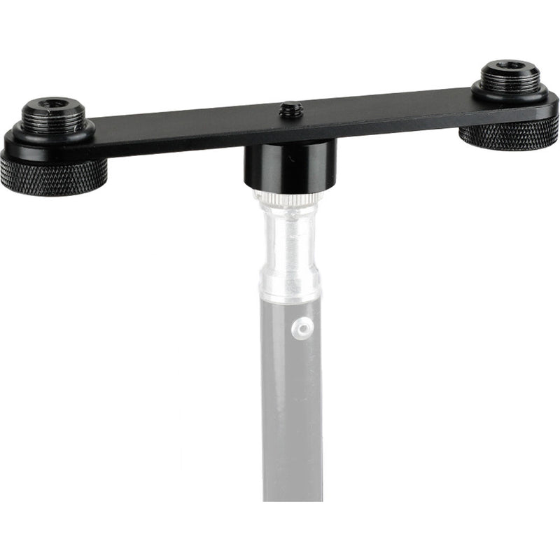 CAMVATE Dual Microphone Mount T-Bracket with 5/8"-27 Threads
