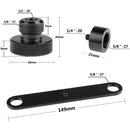 CAMVATE Dual Microphone Mount T-Bracket with 5/8"-27 Threads