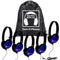 HamiltonBuhl Sack-O-Phones Primo Student Headphones (Set of 5, Blue)