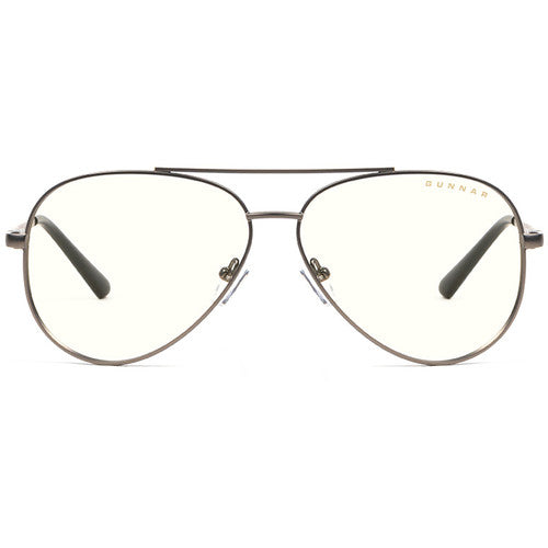GUNNAR Maverick Computer Glasses (Gunmetal Frame, Clear Lens Tint)