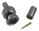 AMPHENOL RF 112507 RF / Coaxial Connector, BNC Coaxial, Straight Plug, Crimp, 75 ohm, RG59, Brass B1121AA-ND3G-59U/20AWG-75